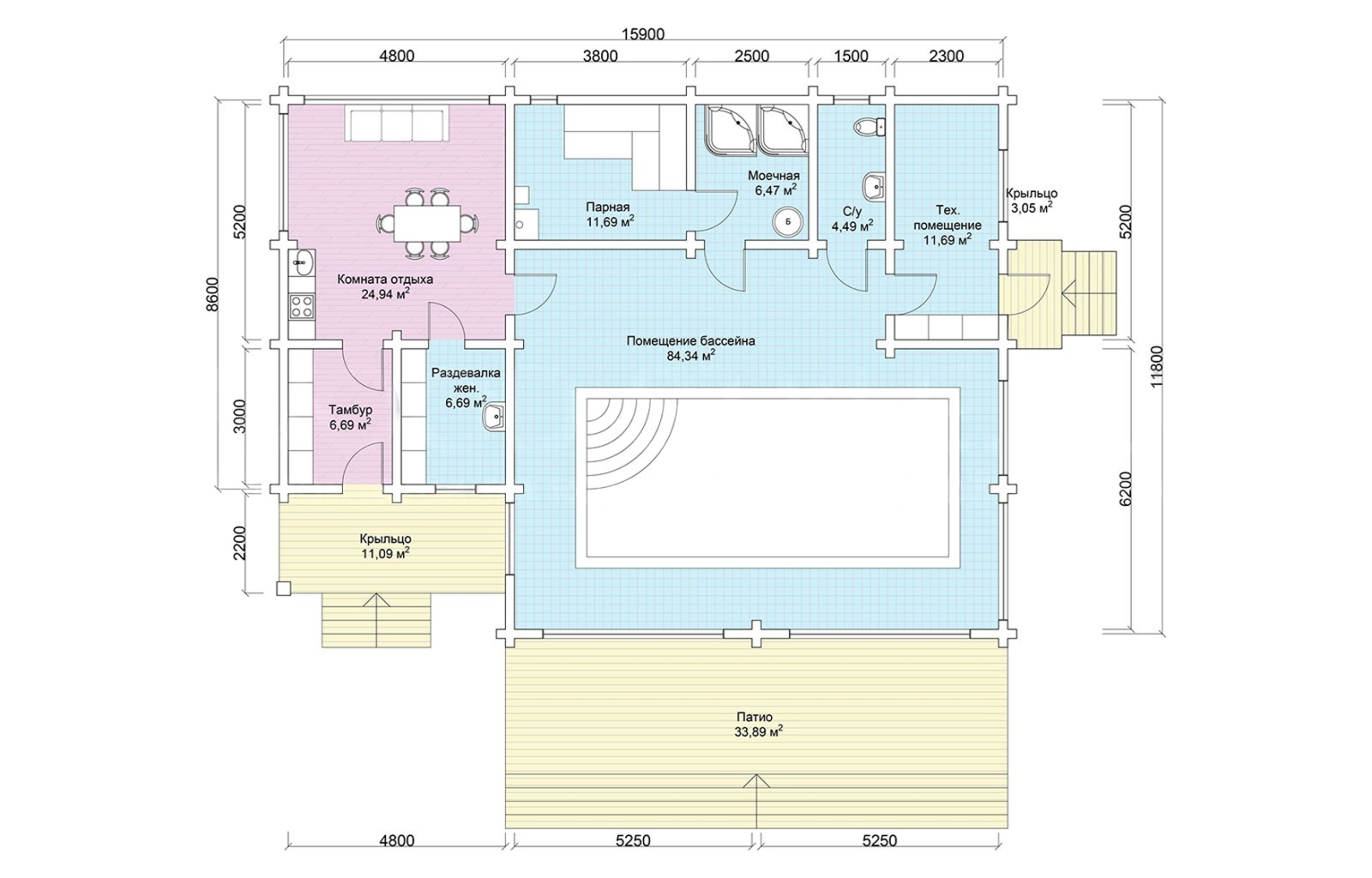 План 1 этажа